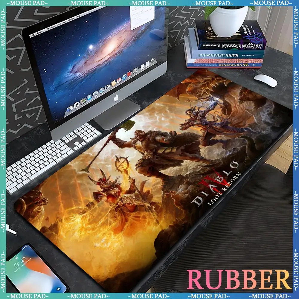 

Extra large 120*60cm D-Diablo series mousepad gaming computer pad gamer keyboard office rubber non-slip computer laptop desk mat