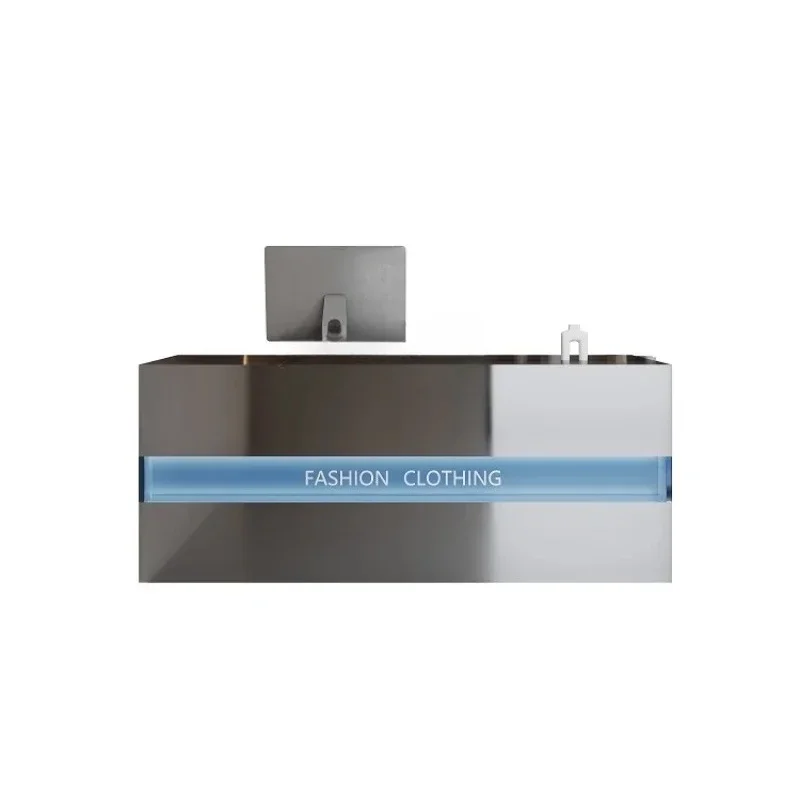 Clothing Store Cashier Counter Barber Shop Cashier Counter Stainless Steel Bar Counter