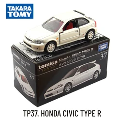 Takara Tomy Tomica Premium TP37, HONDA CIVIC TYPE R Scale Car Model Replica Vehicle Miniature Collection, Kids Gift Toy for Boy