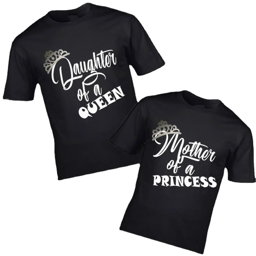 

NEW CROWN MOTHER OF A PRINCESS AND DAUGHTER QUEEN TSHIRT MUM GIRL PRINCES