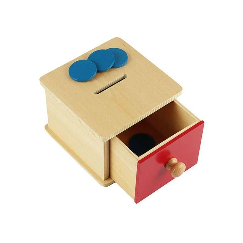 Caixa moedas para crianças, jogo banco, classificação cores, aprendizagem educacional, brinquedo classificação