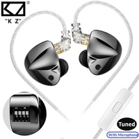 KZ D-FI HiFi IEMs in Ear Wired Monitor Earphones Microphone Headset 4-Level Tuning Switches Live Earplug Circuit 3.5mm Plug