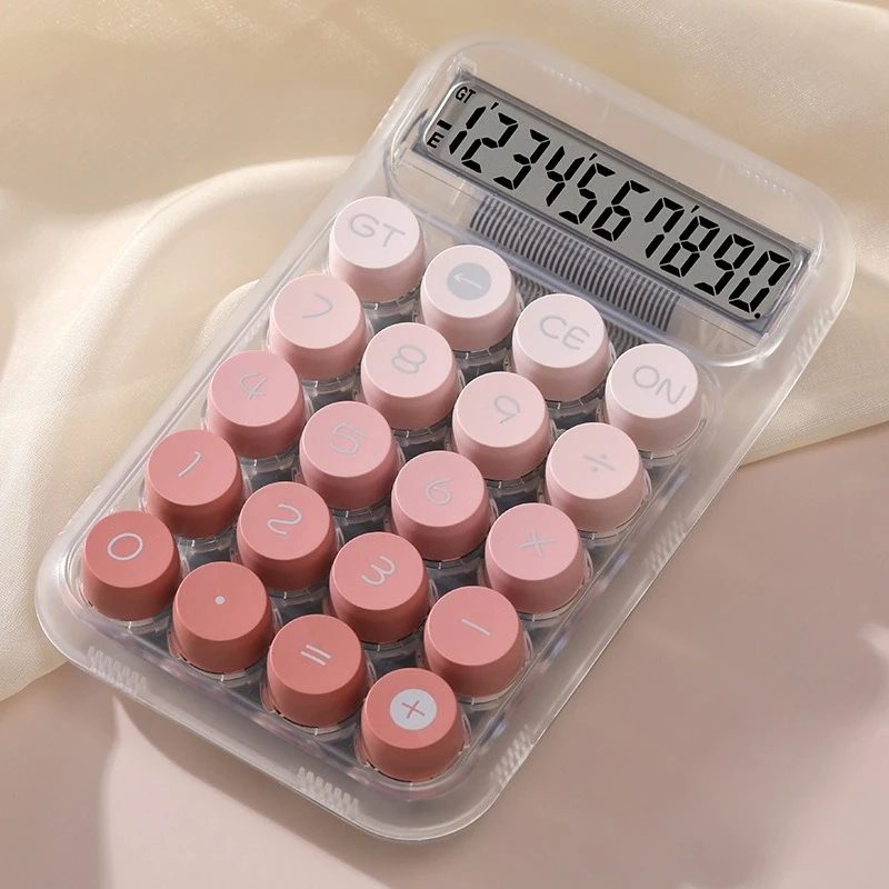 Calculator Office Commercial Transparent Dopamine Gradient Color Computer Cute High Appearance Level Calculator image 4