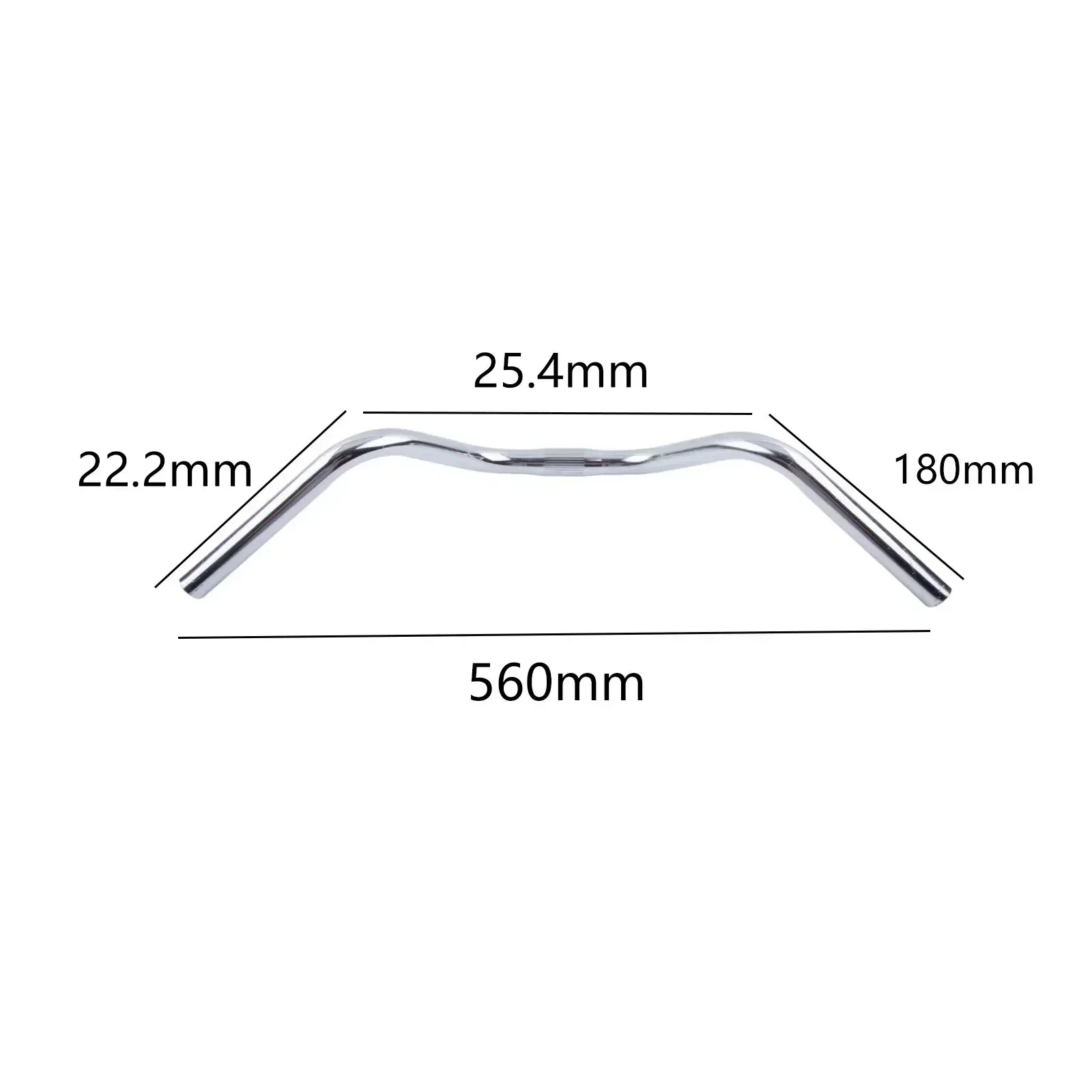 1PC Aluminum Alloy Bicycle Handlebars Curved Handlebars Kids Bike All Rounder Handlebars Bicycle Trekking Comfort Cruiser Sit Up