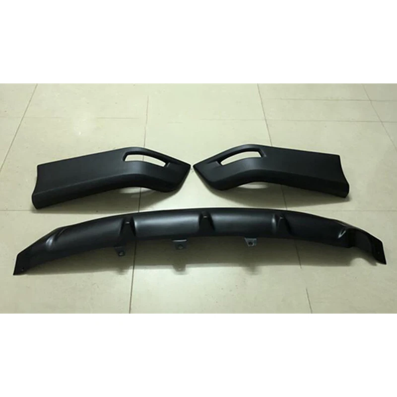 For ABS Car Rear Bumper Splitter Lips Diffuser OLD Toyota Corolla Black Accessories Body Kit 2014 2015 2016 Year