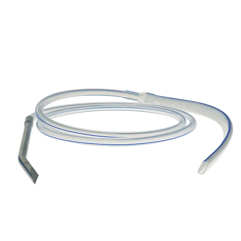 Pet Veterinary Silicone Perforated Flat Drain Tube With Stainless Steel Guideneedle 100% Medical Grade 1pc Sterilize 7mm/10mm