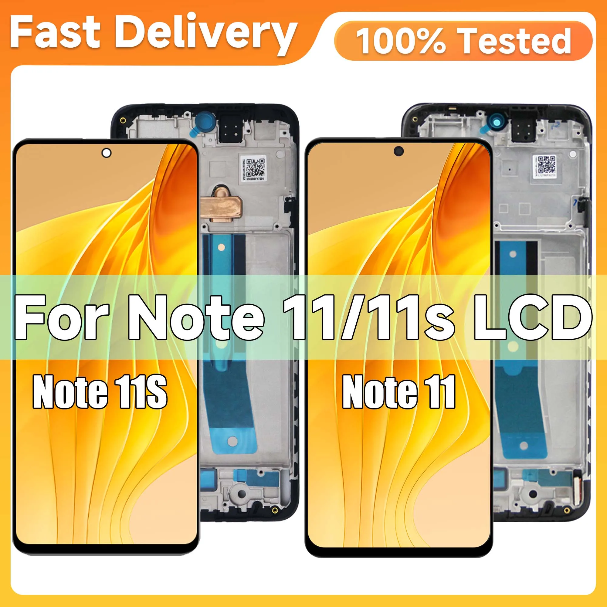 Schermo Note 11 da 6,43'' per display LCD Redmi Note 11 2201117 TG 2201117 Digitalizzatore touch screen TY per Redmi Note 11S LCD 2201117 SG