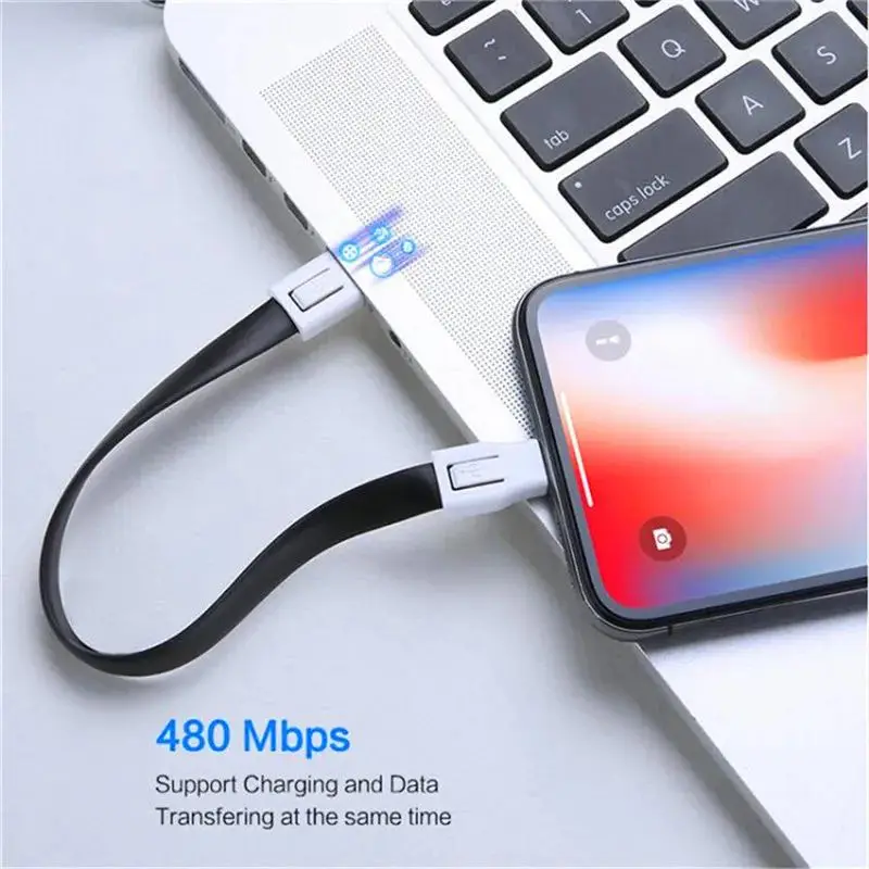 3 в 1 кабель Micro USB Type-C, мини-провод для зарядки для Huawei, Samsung, Xiaomi, внешний аккумулятор, шнур для зарядки и передачи данных, кабель для зарядки брелока, трубка для зарядки