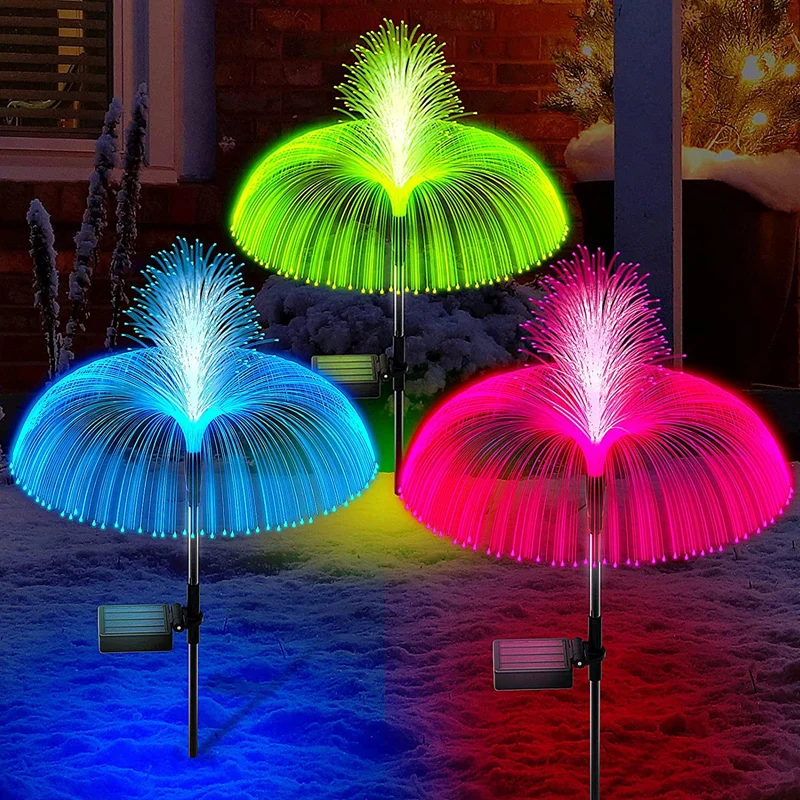 Solar Outdoor Light Garden Ambience Light Holiday Decoration Jellyfish Lamp Modeling Colored Lights