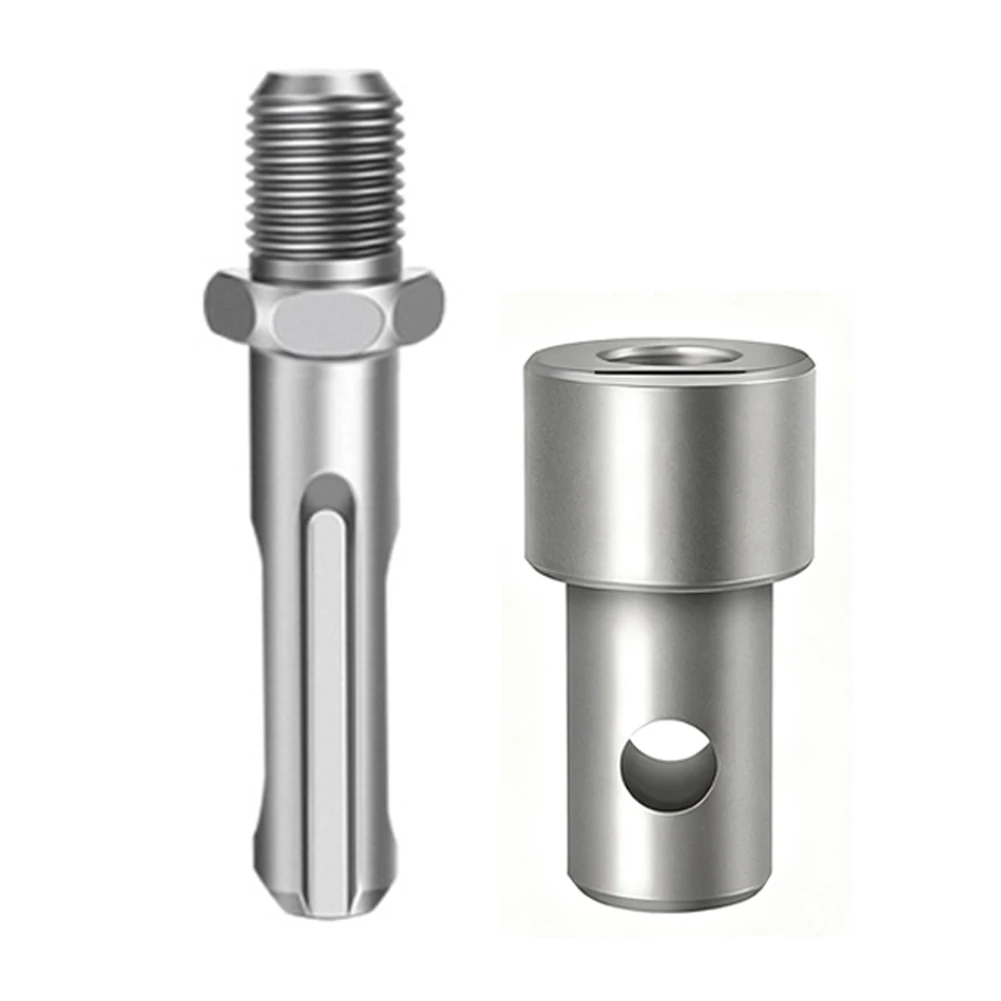 1pc Earth Auger Adapter Tool 4 Interface Types For Impact Wrench Hammer Machine Garden Auger Drill Connector Garden Tools