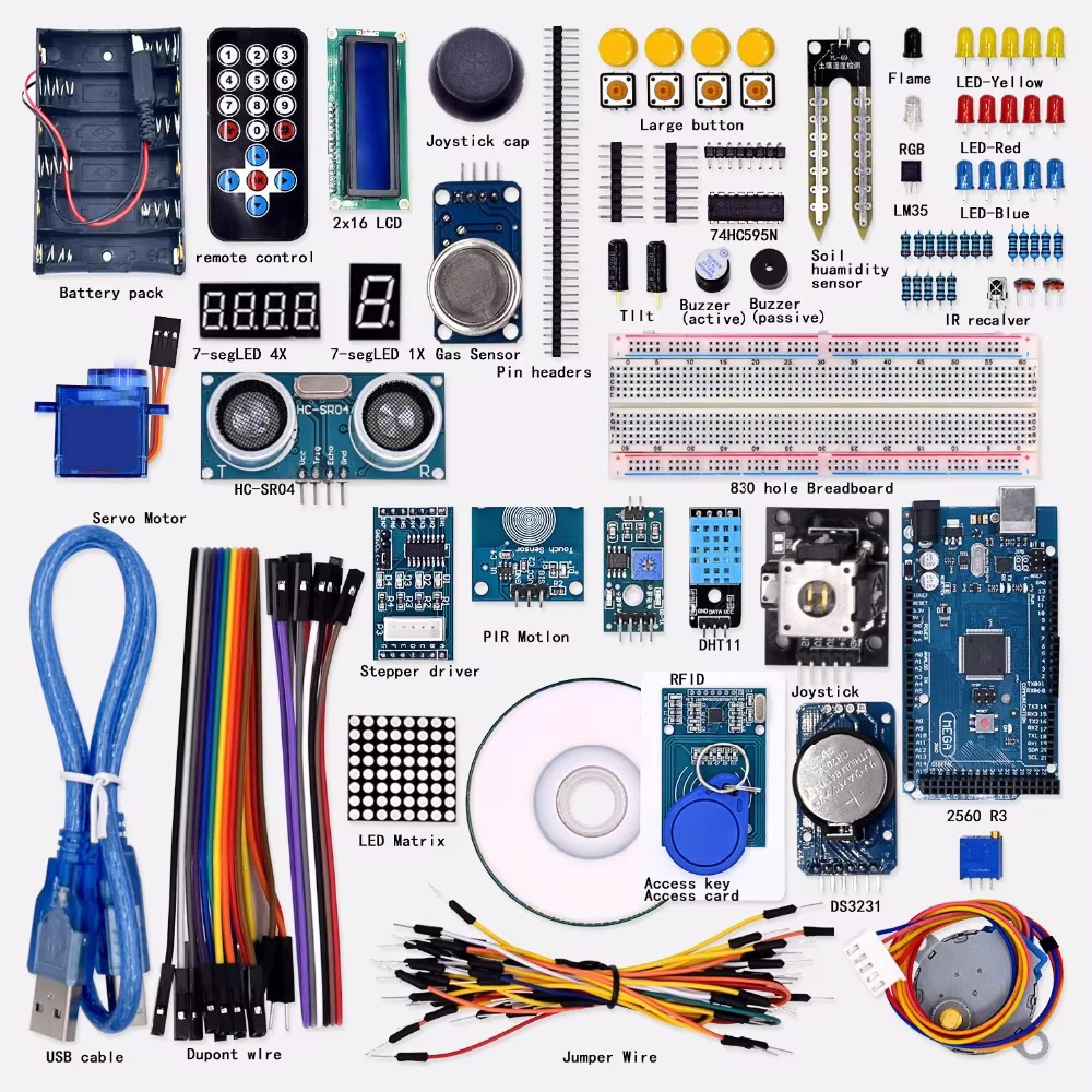 livraison-gratuite-nouveau-kit-d'apprentissage-super-starter-weikedz-pour-arduino-avec-mega-2560r3-cd