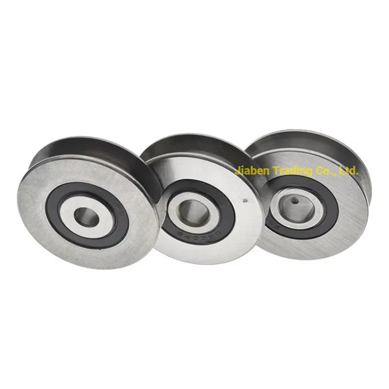 Rodamientos de acero 6301RS 10x50x13/12*50*13 mm, ranuras  U, fondo redondo enV, polea 5cm, rueda guía 6mm, rueda