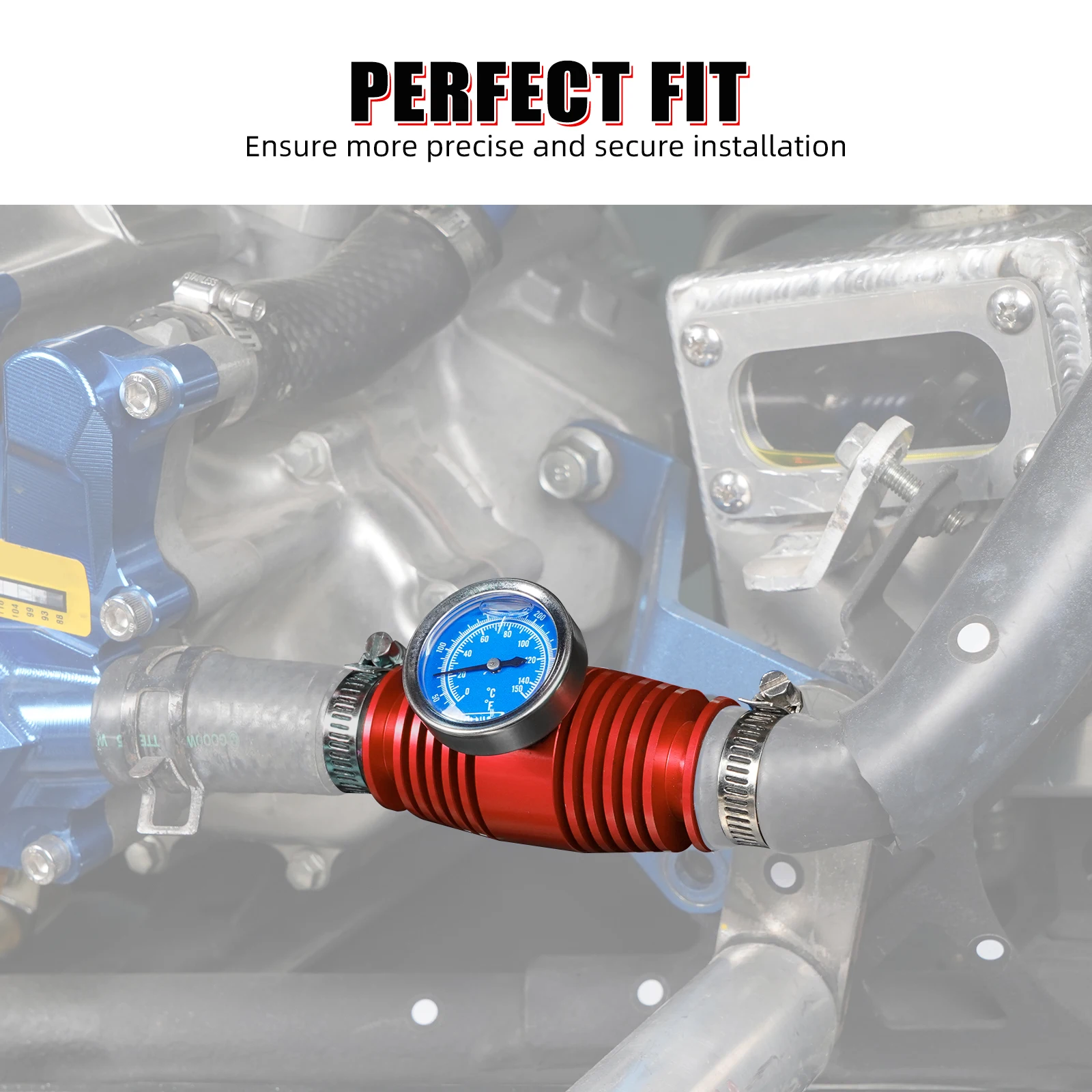 NICECNC Für Yamaha Raptor 700R 2009-2026 ATV Kühler-Wassertemperaturanzeige Kühler-Kühlmittel Für Yamaha Banshee 350 Honda – Detail 13