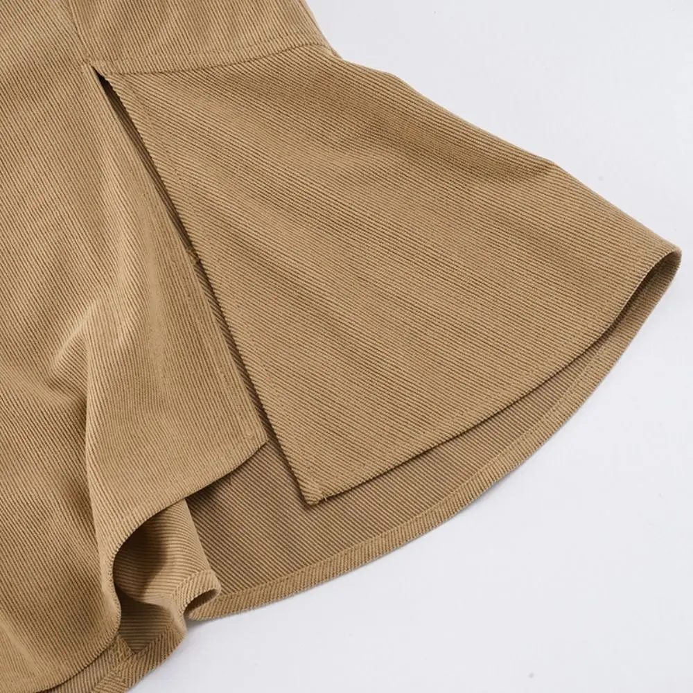 Vintage Stickerei Langer Rock mit Seitenschlitz Hohe Taille Midi-Rock Rüschen-Design Schlanke Passform Fishtail-Rock für Damen – Detail 5