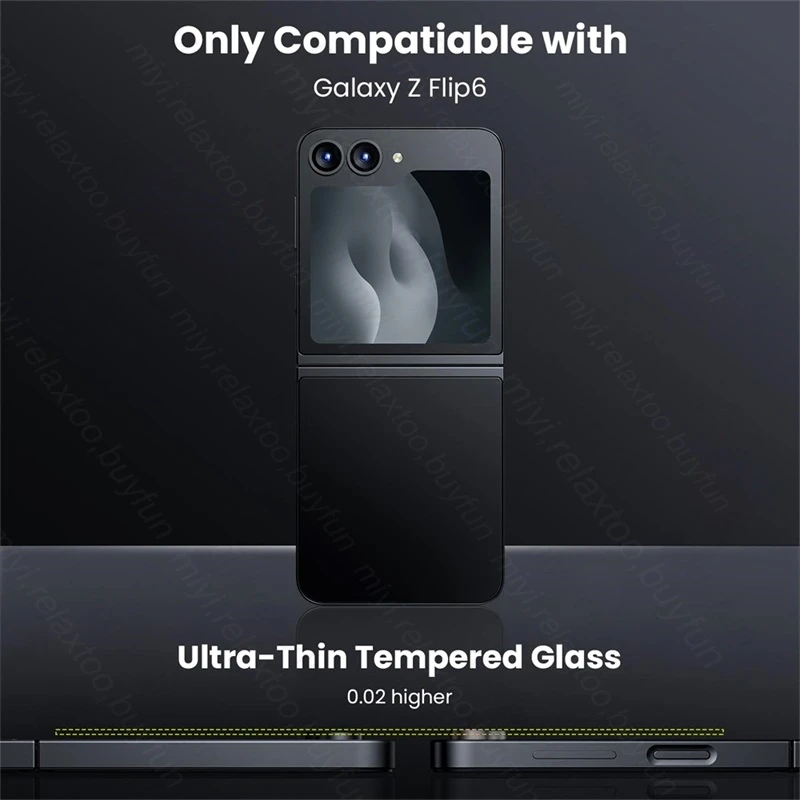سامسونج ZFlip6 9H الزجاج كاميرا حامي الفيلم لسامسونج غالاكسي Z Flip6 الوجه 6 5G ماتيل حلقة الحرس غطاء غطاء العدسة الملحقات