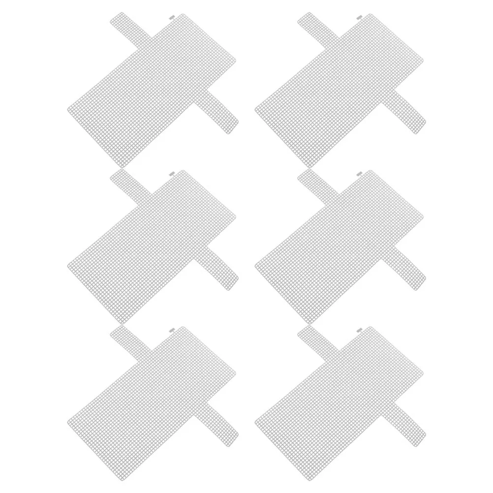 

6Pcs Weaving Bag Plate -Out Holes DIY Plastic Sheet for Handbag Wallet Braiding Embroidery Craft Making Accessories