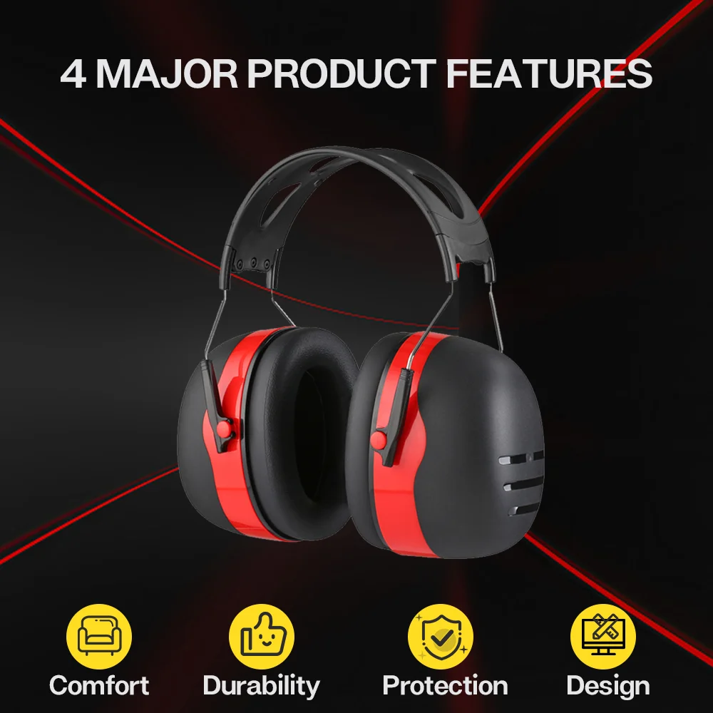 Adjustable Ear Defenders 40db Earmuffs Hearing Protection Ear Defenders Noise Reduction For Work Study Shooting Woodwork Sport