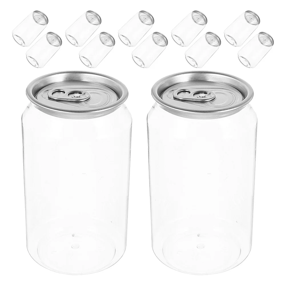 

12Pcs 330Ml Transparent Juice Bottles with Metal Lids Bpa Free Leak Proof Drink Containers for Cold Brew Tea Shake Takeaway