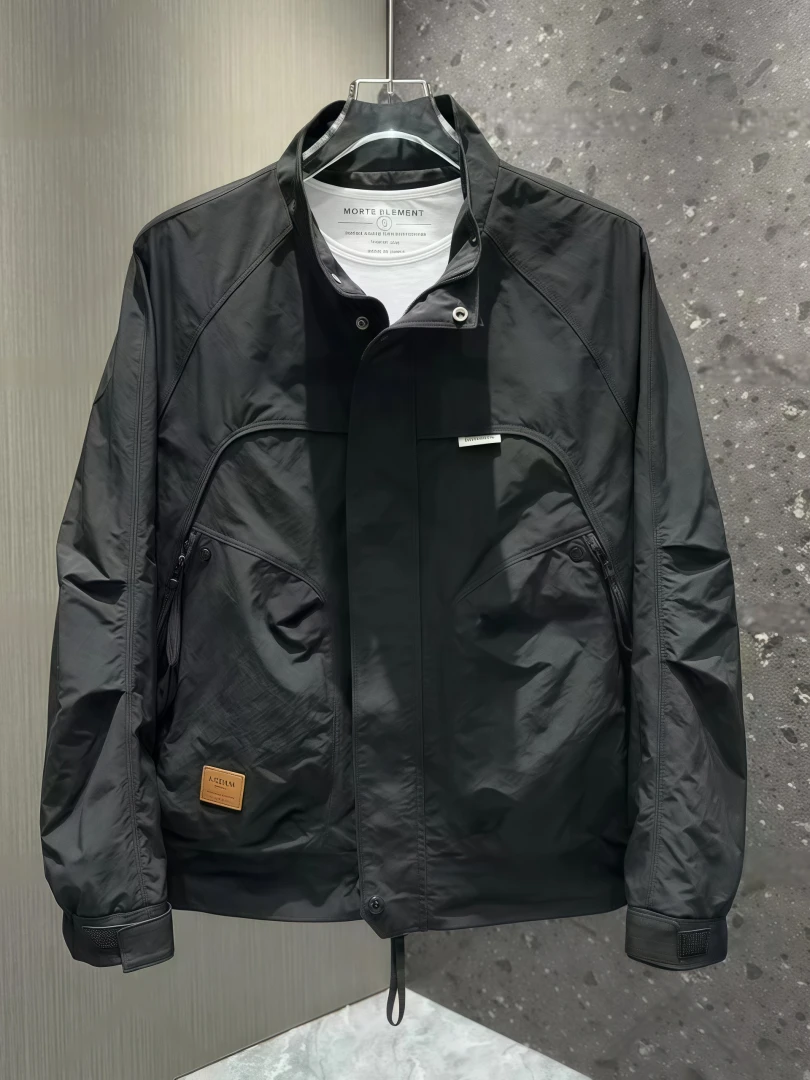 

Faionable Мужская рабочая одежда с воротником-стойкой Jaet, весенне-осеннее новое универсальное пальто из полиэстера Sli на молнии