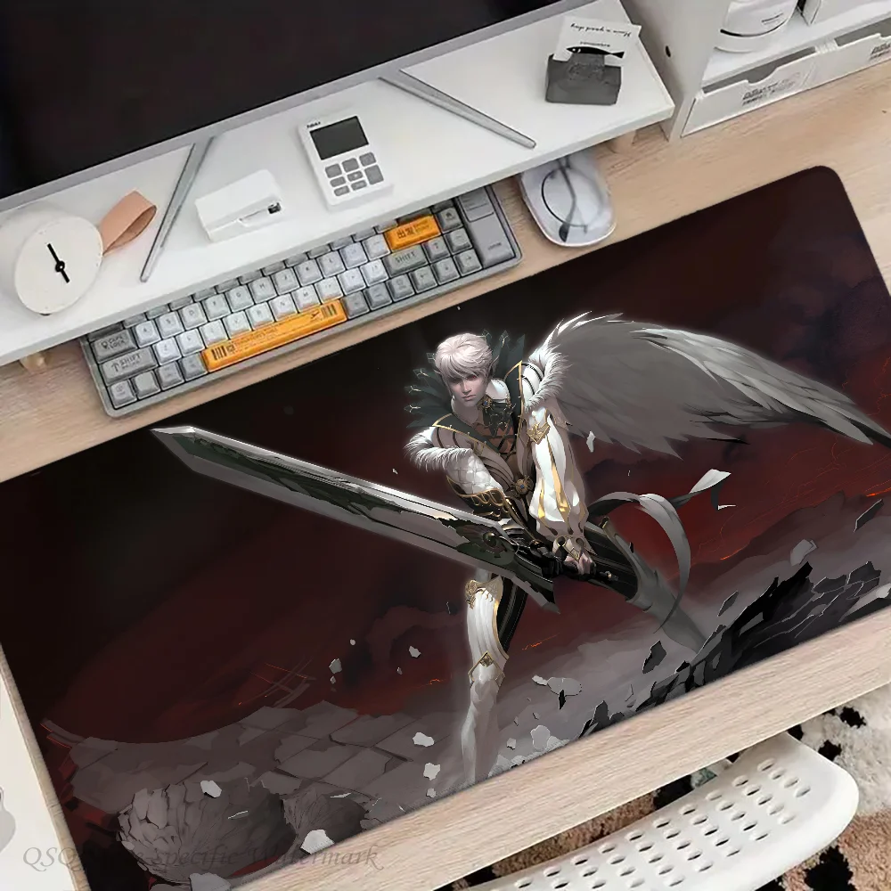 حصيرة مكتبية مع وسادة للألعاب ، 1 ، كتان ، 2 لوحة ماوس ، لوحة مفاتيح ، ملحقات ألعاب رئيسية ، XXL #3