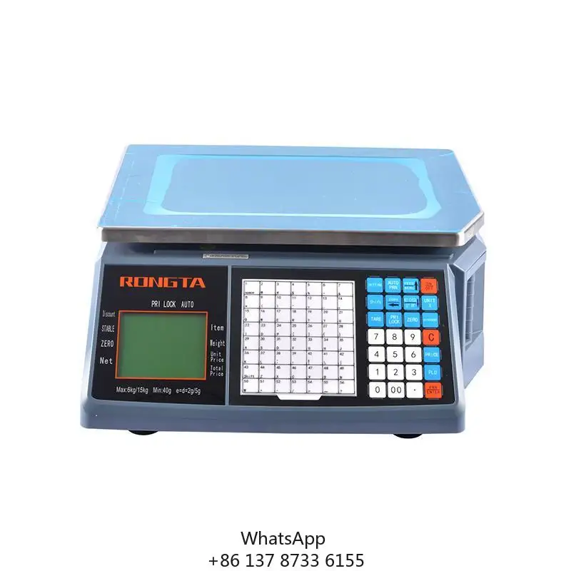 

Weighing RONGTA RLS1000B Digital Scale With Barcode Printer Price Computing Label Printing Scale For Supermarket Retail