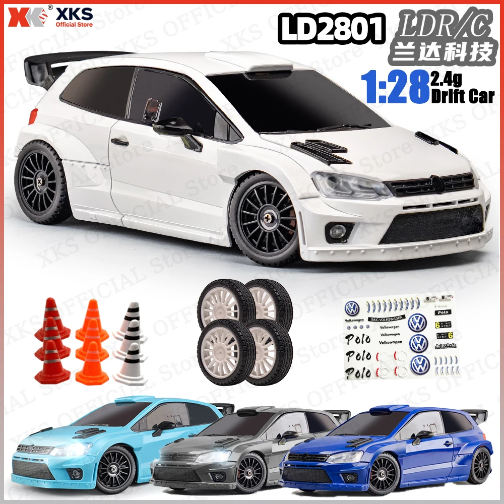 รถบังคับวิทยุ XKS LDRC LD2801 Pro ขนาด 1/28 ขับเคลื่อน 4 ล้อ สำหรับดริฟท์และแข่งรถ พร้อมระบบควบคุมการทรงตัว ESP Gyroscope ในตัว ควบคุมแบบ Full Proportional 2.4G ของเล่นบังคับวิทยุสำหรับเด็กผู้ชายและผู้ชาย
