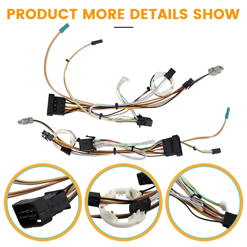 For BMW X5 E70 2007-2013 Car Front Left & Right Headlight Wiring Harness Internal Cable With AFS