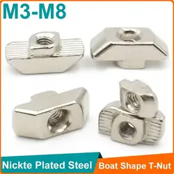 10-50 M3 M4 M5 M6 M8 M10 Slot T-nut Sliding T Nut Hammer Drop In Nut Fasten Connector For Aluminum Extrusion EU30 EU35 EU40 EU45