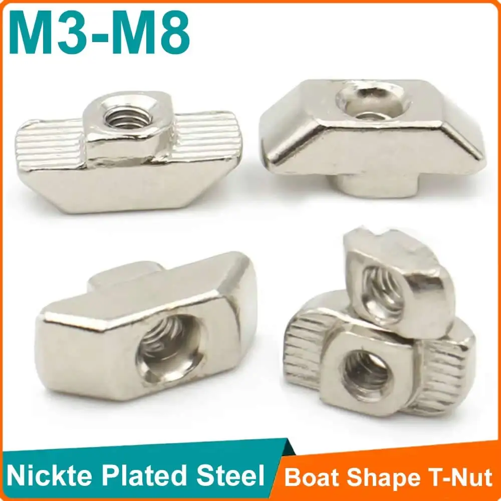 10-50 M3 M4 M5 M6 M8 M10 Slot T-nut Sliding T Nut Hammer Drop In Nut Fasten Connector For Aluminum Extrusion EU30 EU35 EU40 EU45