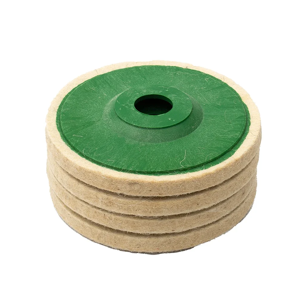 

4pcs Wool Polishing Wheel Felt Polishing Disc Pad Abrasive Tool Accessory For Polishing Machine And Angle Grinder