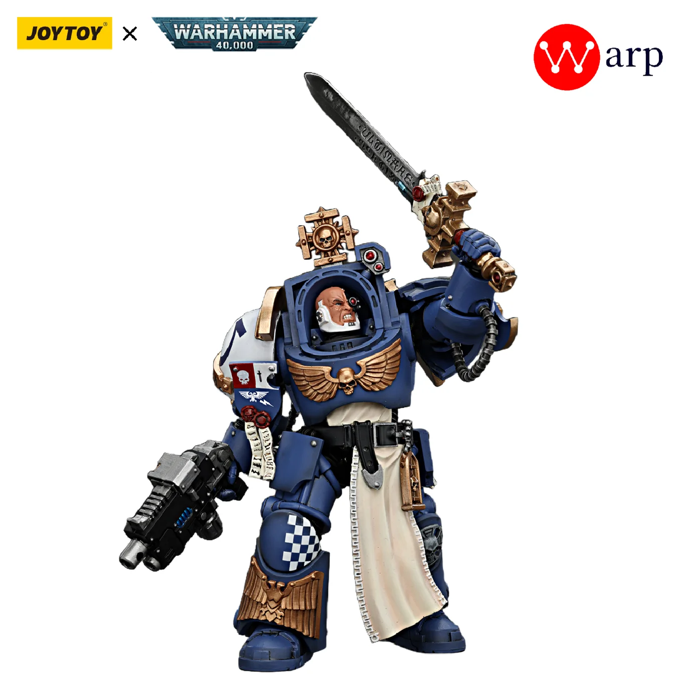 

[Pre Order] 1/18 JOYTOY Action Figure Warhammer 40k Ultramarines Captain in Terminator Armour Anime Model Toy Collection