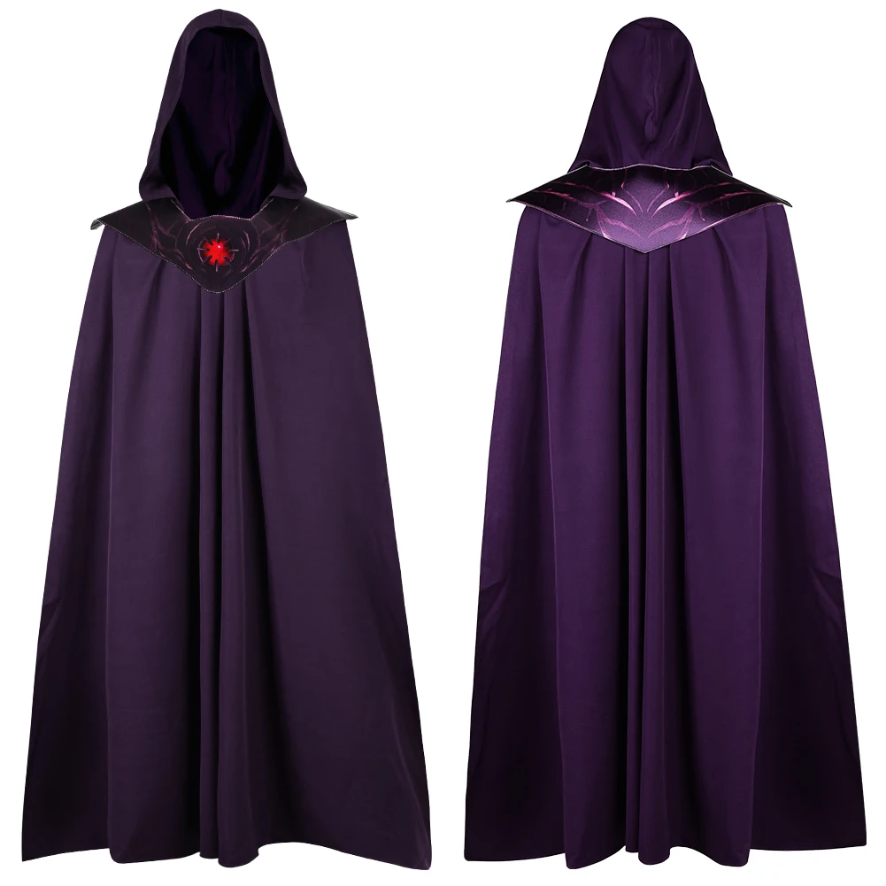 Cape de Sorcier Violette à Capuche – Médaillon Lumineux – photo 9