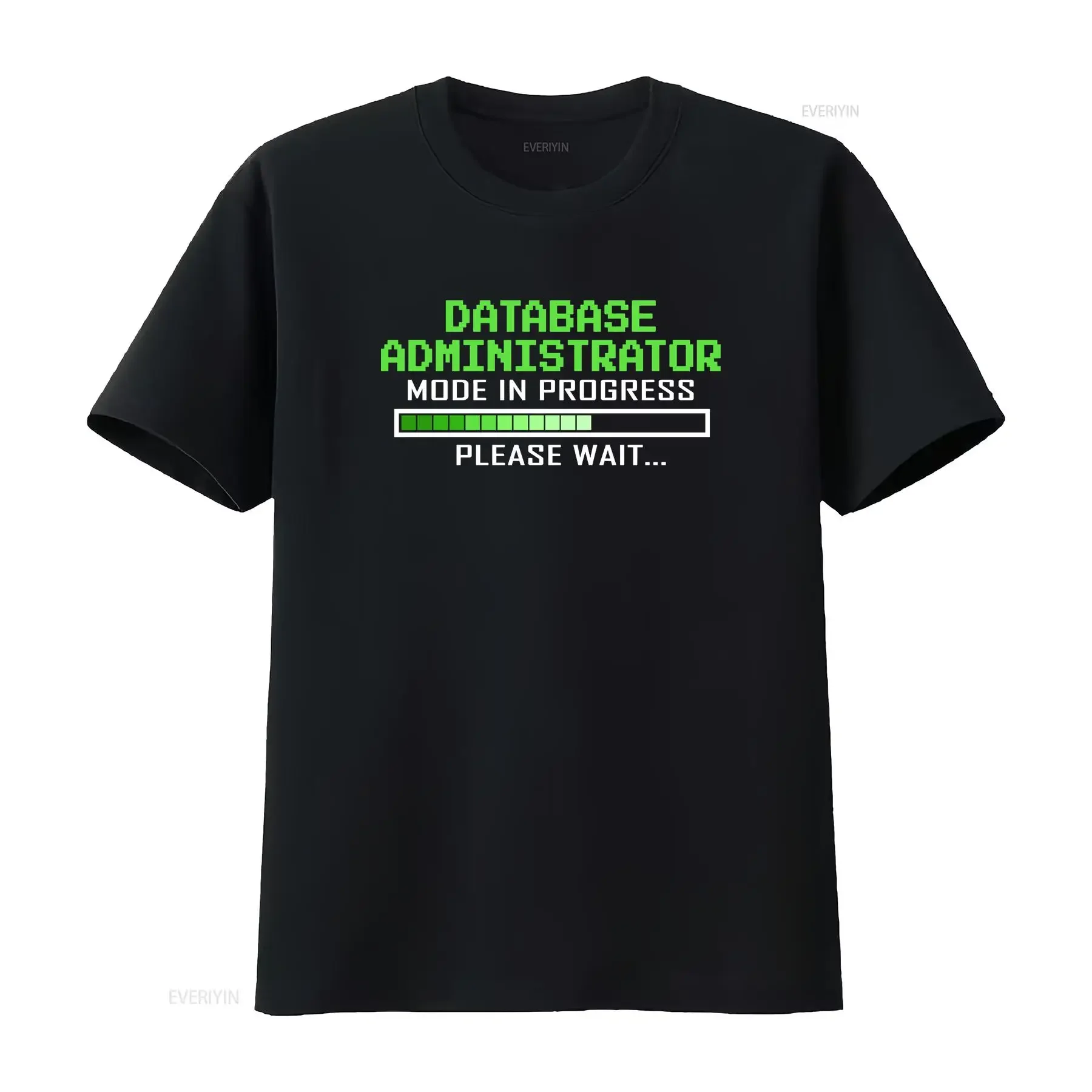 Database T Shirt Administrator Mode In Progress s for Design Funny Quote  vintage Washed graphic Breathable