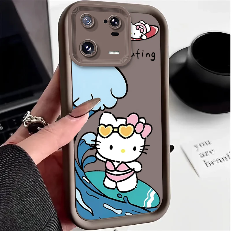 Hello Kitty Pochacco Case for Xiaomi Mi 14 13 13T 12 12T 11 11T Pro Lite 12X 12S POCO F6 F5 X5 X3 NFC Soft Silicone Cover Funda image 5