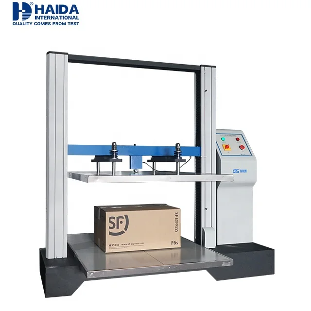 Compression Test 20kN/2000kg Computer Control High Accuracy Packaging Box Carton   Machine