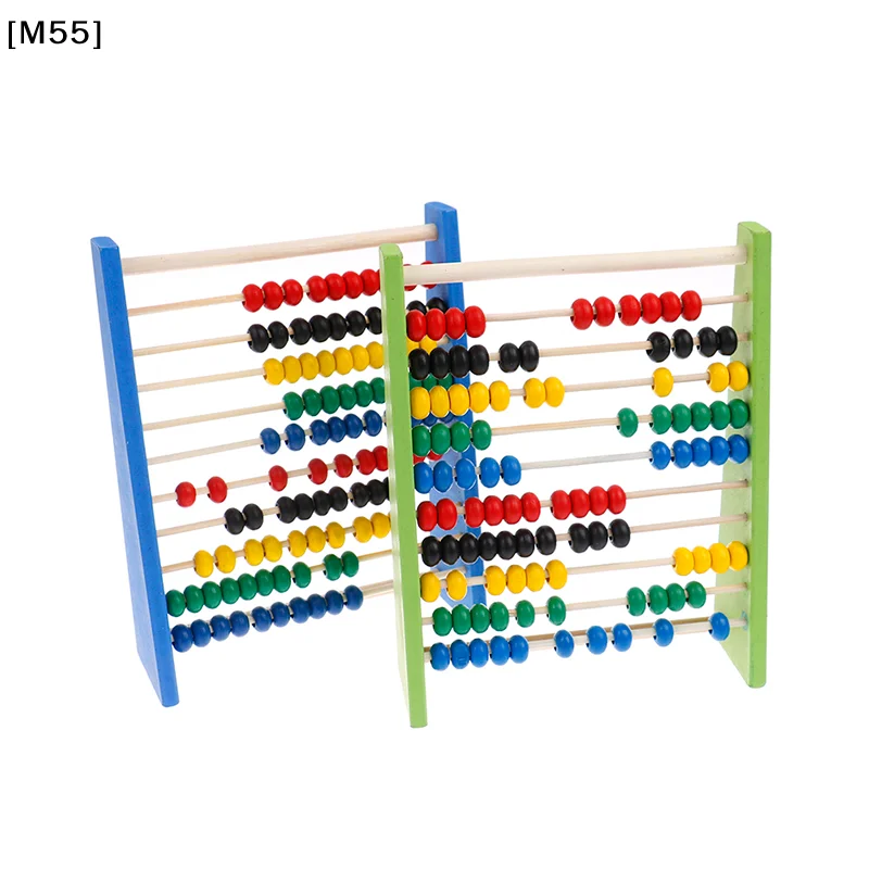 Intelligence Development Wooden Abacus for Kids Mathematics for 3-6 Year Olds[M55][M55]