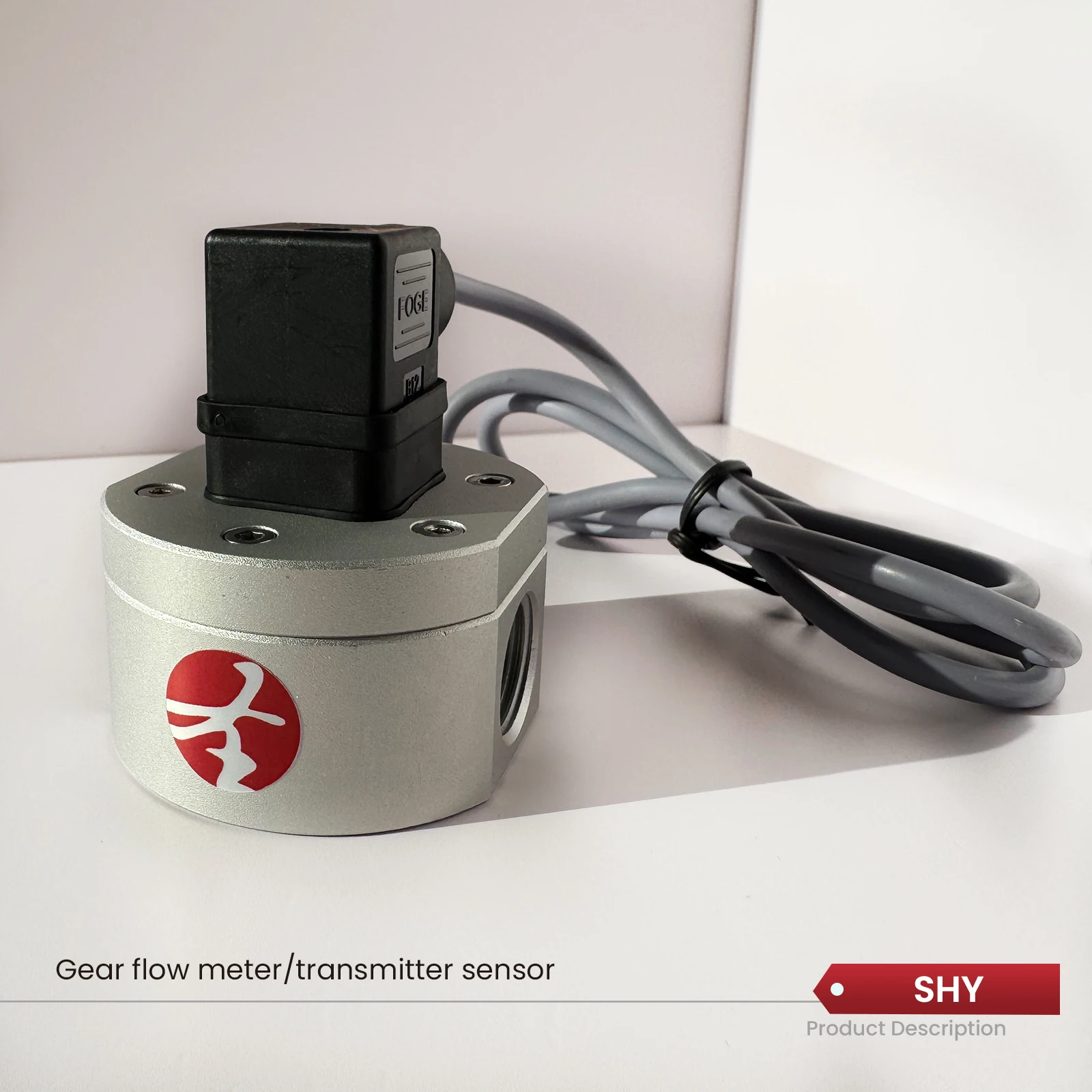 Stainless Steel Aluminum Alloy OEM Fuel Oil Gear Flow Meter Transmitter Sensor DN6~DN40 Customizable 0.2% Accuracy RS485/232