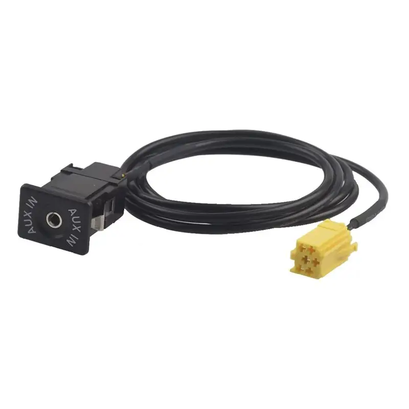 Car 6Pin Aux Audio Cable Socket AUX Interface Adapter Cable For Alfa Romeo 159 Fiat Grande Punto 500-A61E