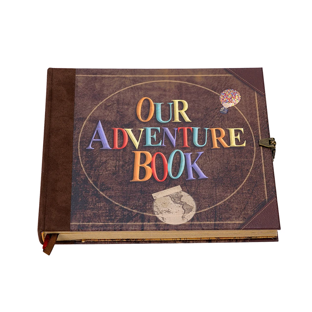 146 Seiten Handgemachte Album Zwischenablage Unser Adventure-Buch, Vintage-Kraftpapier, Muttertags-Valentinstagsgeschenk — 2