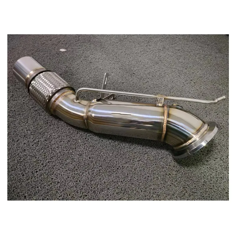 

Electric Exhaust DownPipe CNC Machined 2021 BMW G20/G28 325i/Li/330i B48 2.0T Kit 304 Stainless Steel Mirror Polished