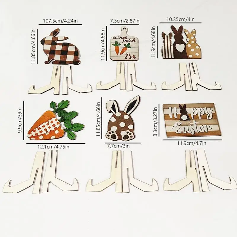 Easter Spring Tiered Tray Decor Holiday Table Centerpieces Set Of 12 Spring Wooden Table Signs Easter Carrot Farmhouse Sign