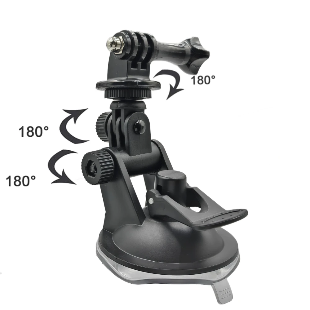 Suction Cup Mount Car Glass Vehicle Windshield Holder For GoPro Hero 13 12 11 10 Insta360 X3 X4 DJI OSMO Action 5 Pro Camera