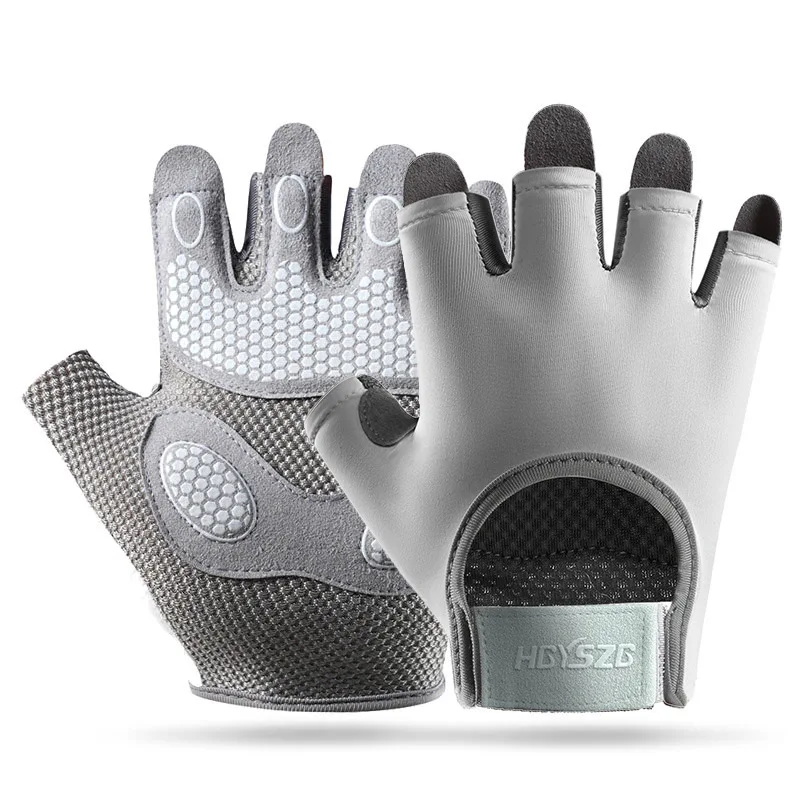 

Women Gym Fitness Gloves Weightlifting Yoga Anti Slip Shock-Absorbing Breathable Adjustable Velcro Sports Cycling Gloves