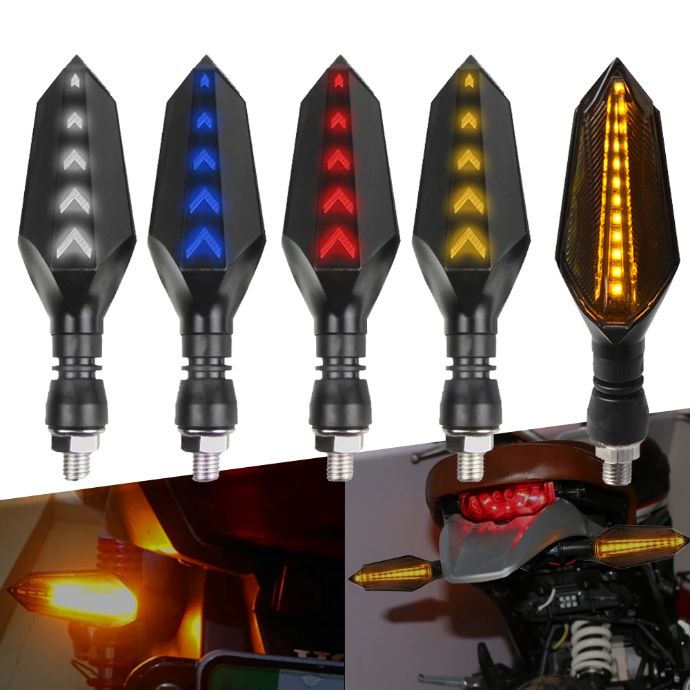 Universal Motorcycle Turn Signal Light Flashing 12 LED Lights For HONDA REBEL CMX 300 500 CA250 CB190R NSR125 CB250R CBR250R