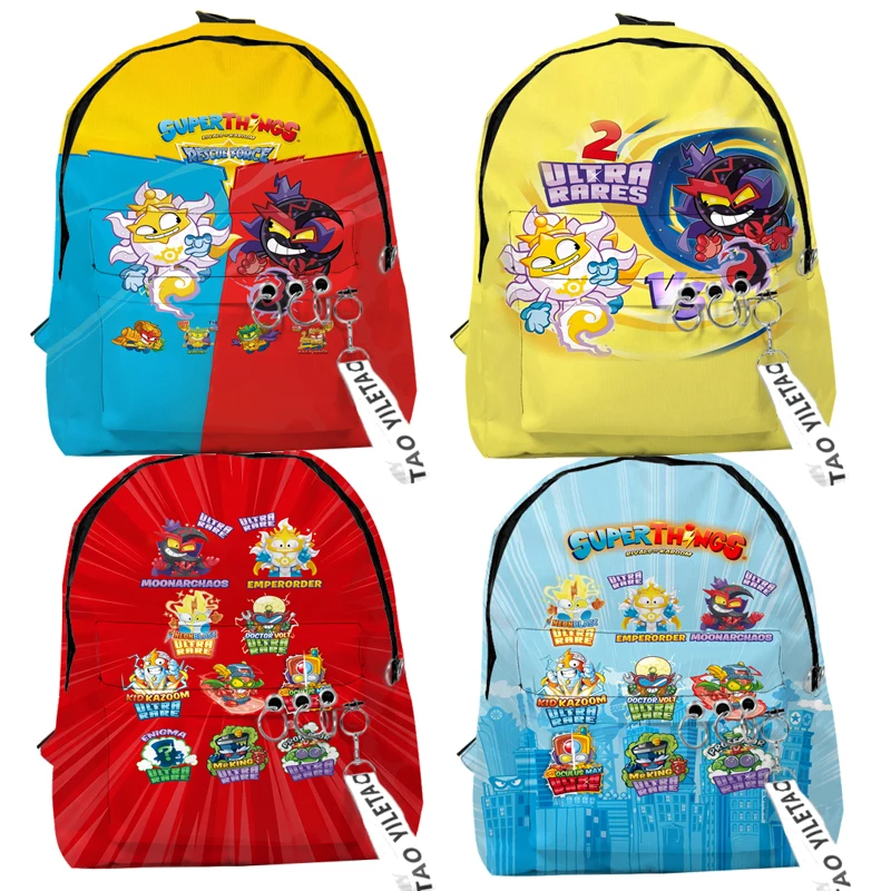 

SuperThings 10 Rescue Force School Bags Boys Girls Mini Travel Bags Superzings Oxford Waterproof Notebook Shoulder Rucksack