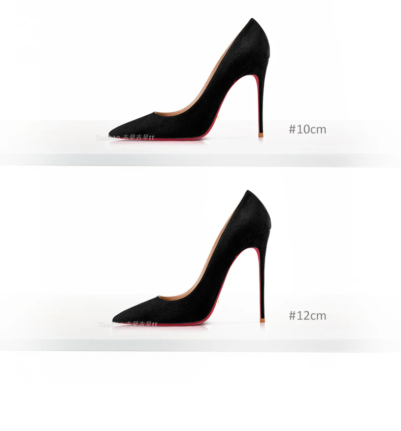 Anti Suede Black High Heels, Women's Pointed Thin Heels, New High-end Commuting Work Shoes