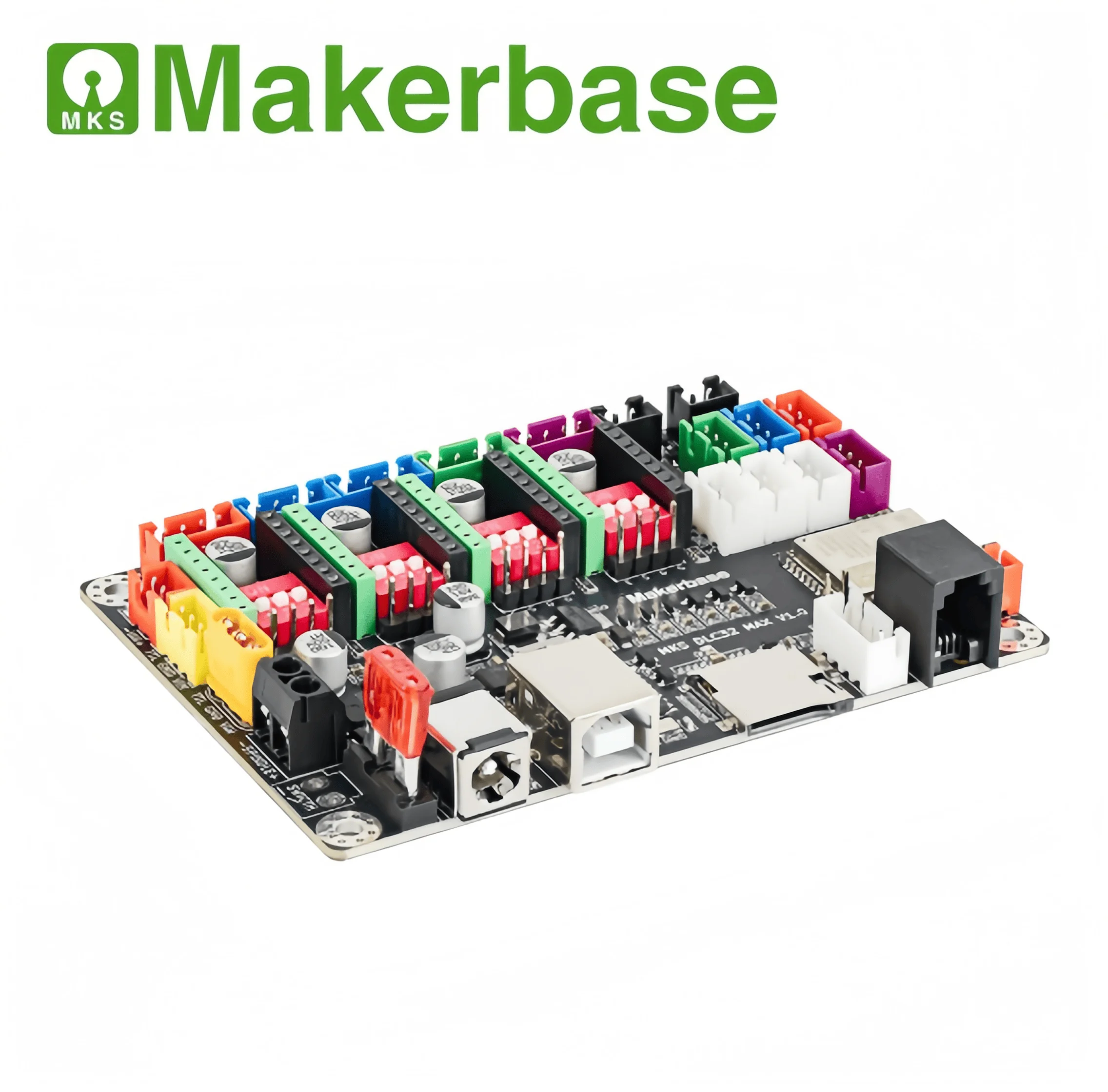 MKS DLC32 MAX Laser Engraving & CNC Control Board — High-Speed ​​Engraving, Flame Detection, and Lid-Open Protection