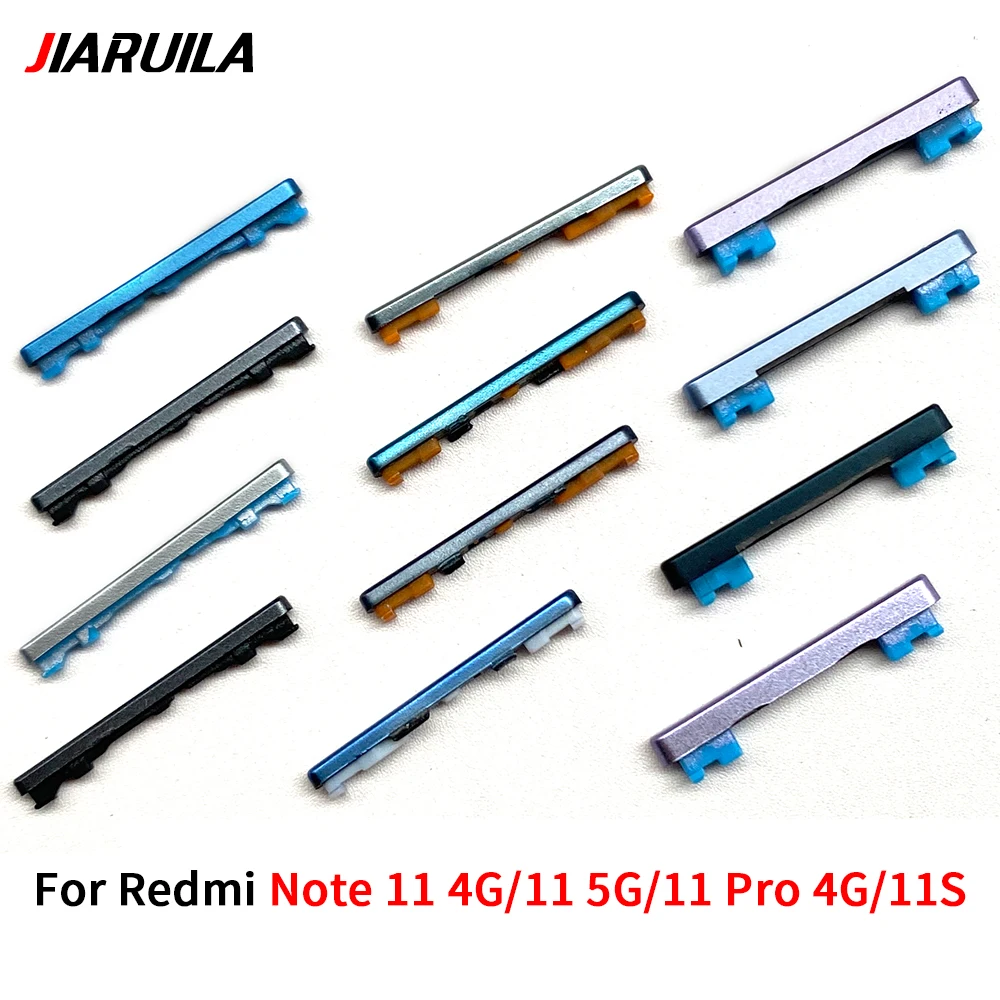 NEW Side Keys Power and Volume Buttons Replacement Parts For Xiaomi Redmi Note 11S 11 4G 11 Pro 5G