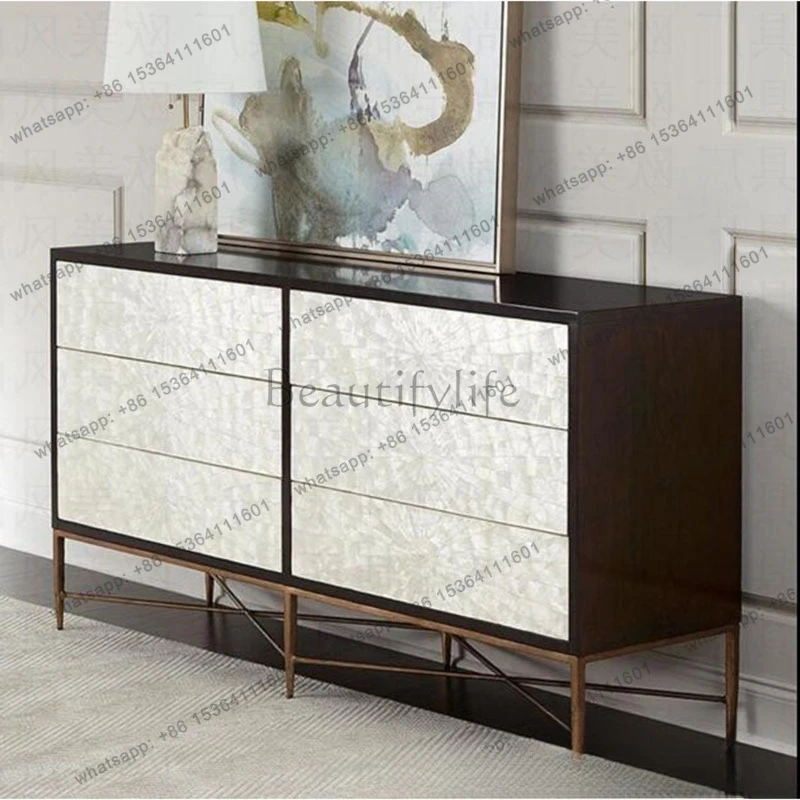 

American simple living room storage cabinet bedroom foyer decoration entryway