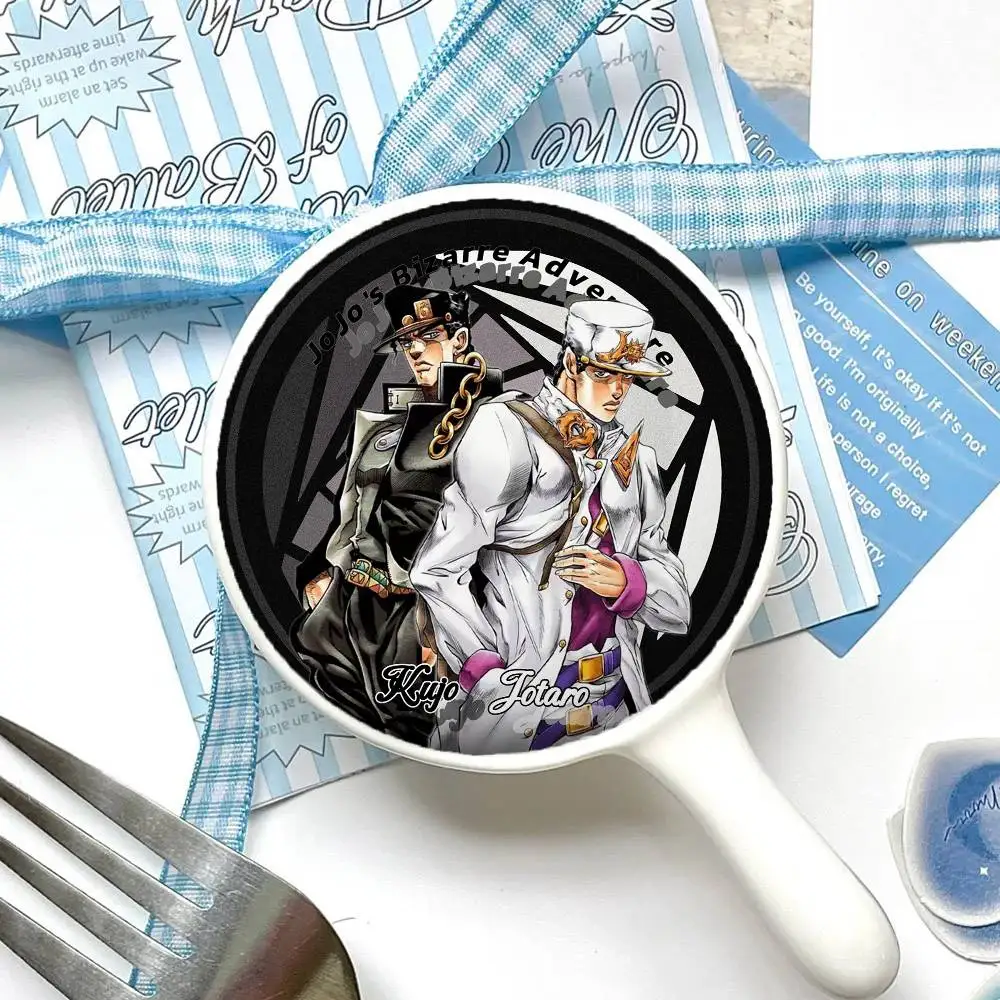 Kujo Jotaro Classic Anime JOJO Round Laser Badge Cartoon Brooch Clothes Backpack Accessories Lapel